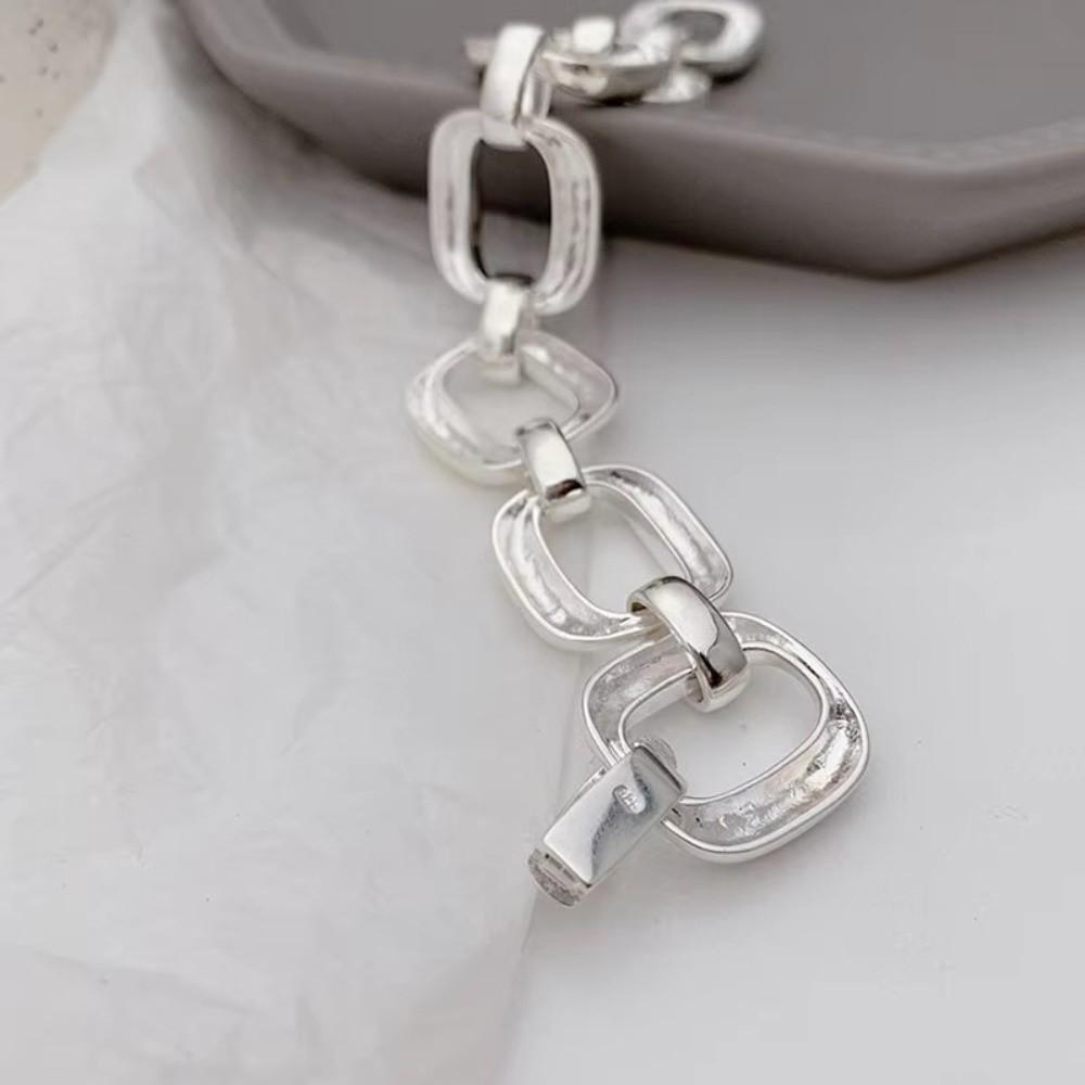 Chunky Chain Chain Bangle Geometric Hollow Hand Jewelry Fashion Statement Wristwear  Women Jewelry