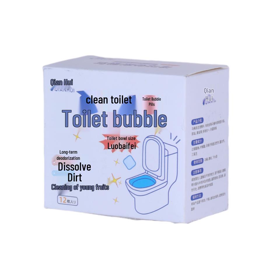 Effervescent Toilet Cleaner Tablets - Powerful Deodorizing & Cleaning Bubble Balls