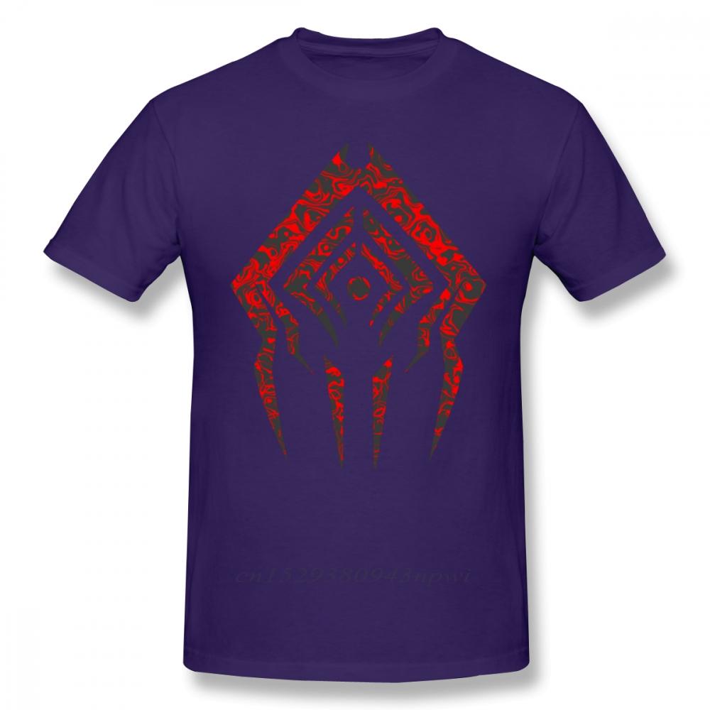Warframe T-Shirt Stalker Sigil T-Shirt Kurzarm Oversize T-Shirt Lässig 100% Baumwolle Lustig Mann Gedrucktes T-Shirt