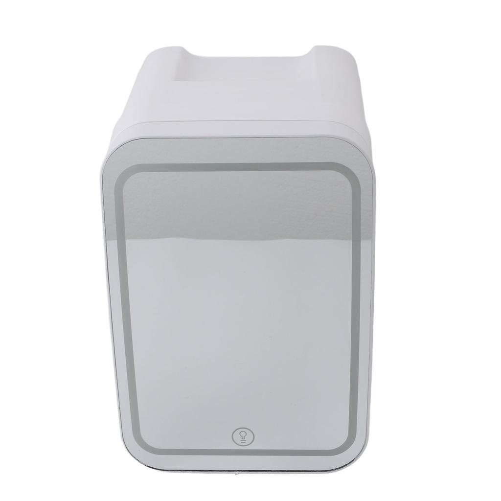 Portable Mirrored Beauty Fridge With Lighting 4L Mini Refrigerator Skin Care Makeup Storage with