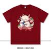 Japanese Kawaii Animal Printed T-Shirt 100% Cotton Oversized Cute Graphic Tees for Men Women Summer Tops Anime Streetwear