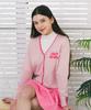 Monbirdie Golf Intarsia Loa Cardigan Pink