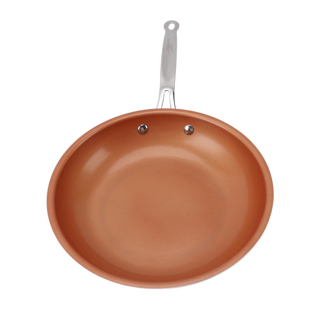 24cm Antihaft-Bratpfanne Vielseitig Aluminium Langer Griff Leicht zu Reinigen Koch-Bratpfanne Kochgeschirr für Heimküche