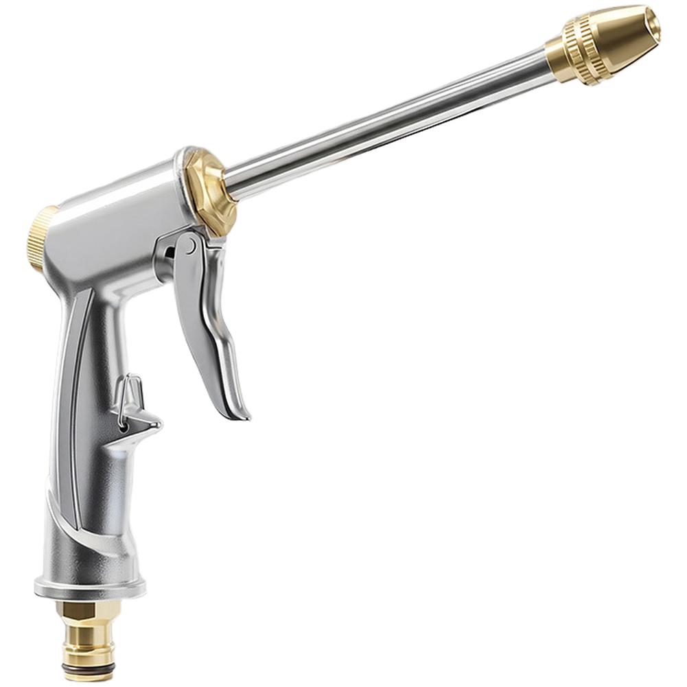High Pressure Adjustable Water Sprayer for For car Lawn Garden Cleaning Dual Spiral Flow Alloy Body 200x50mm Size