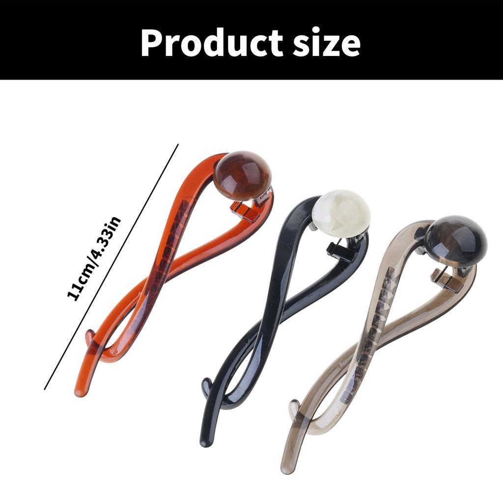 Hair Claw Clip Banana Clip Theme Hair Claw Clamp Elegant Slim Hair Holder Barrettes Strong Hold Hairpin for Girls