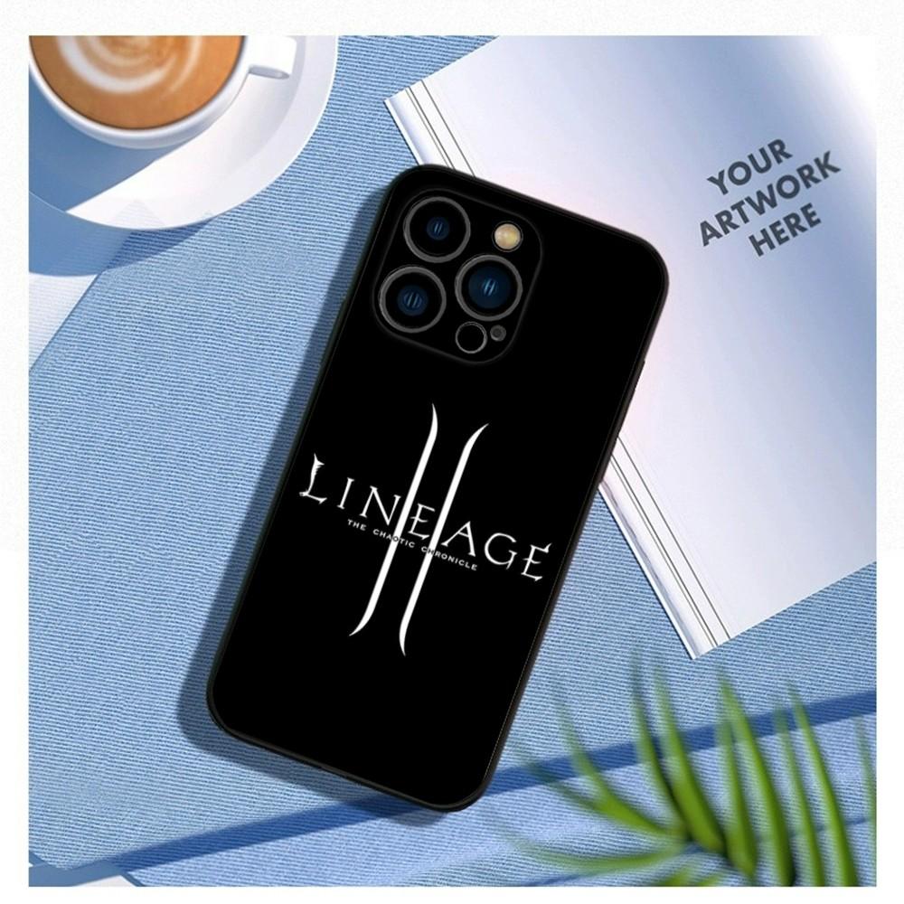 

Game L-LINEAGE 2 Phone Case For iPhone15,14,13,12 Mini 11 Pro XR,X,XS,MAX 7,8 Plus Silicone Cover Soft Black iPhone11