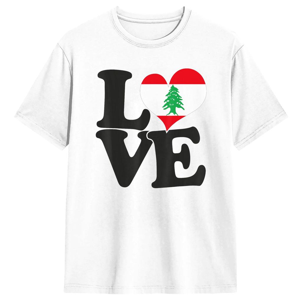 Lebanon Resist Fist Lebanese Flag Cotton T Shirt For Unisex Summer Funny Tshirts Novelty Tee Shirt Plus Size Wholesale Clothes