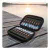 16 Pieces Revolving Lure Set Portable Lightweight Storage Pouch Inline Kit Degree Rotation