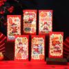 6pcs Cartoon 2025 Snake Year Red Envelopes Chinese Style Hongbao New Year Money Packets Traditional Blessing Gifts Packing Bags