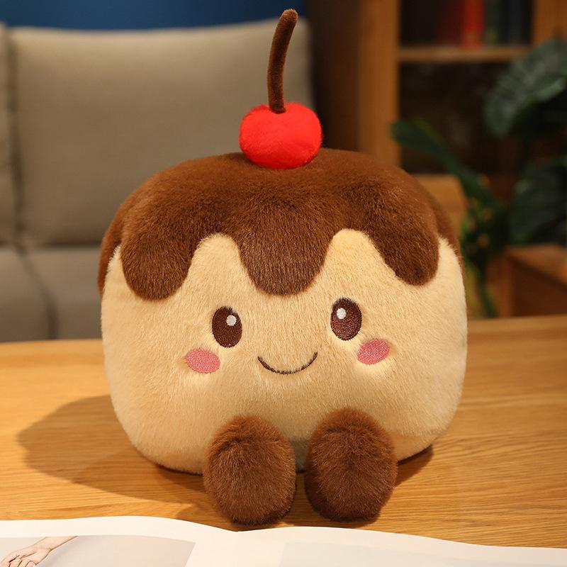 Simulated Cake Plush Toys Dessert Doll Doll Cute Strawberry Cake Blueberry Cake Doll Children's Gift
