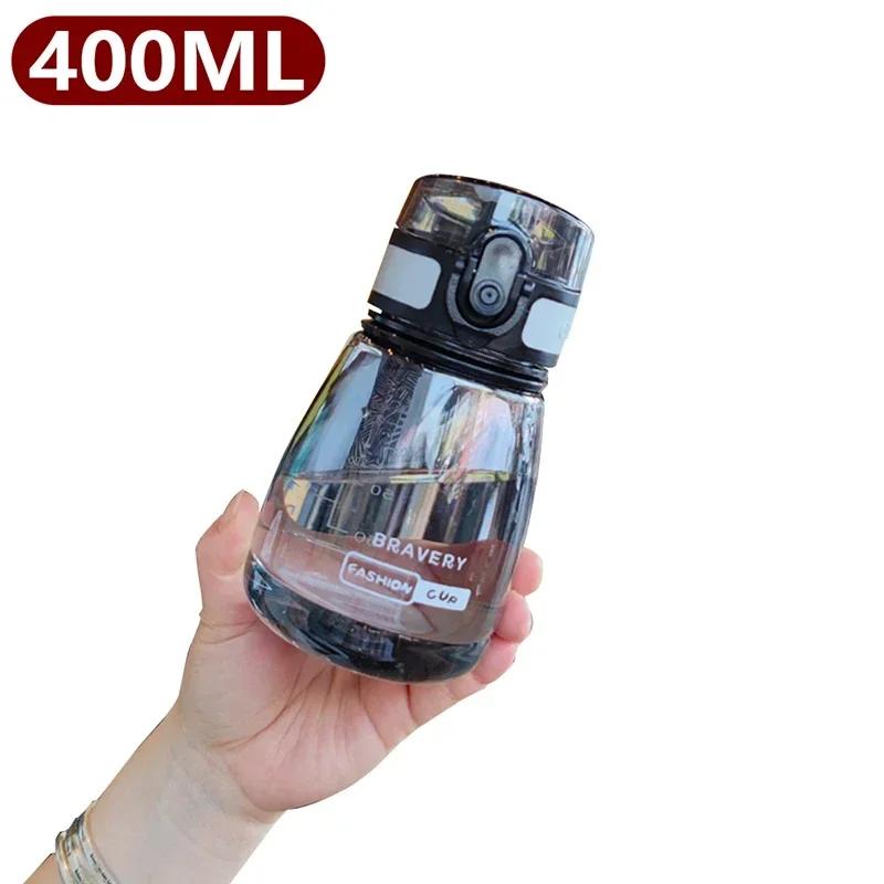

Мини-бутылка для питьевой воды, не содержащая бисфенол-А, пластиковая чашка для воды, портативная многоразовая, с откидной крышкой, спортивная бутылка для воды для кемпинга на открытом воздухе, 400 мл 0.4L