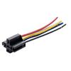 20-Pack - Compatible with  Style 12V DC 5-PIN SPDT Interlocking Relay Socket Harness Base with Wires