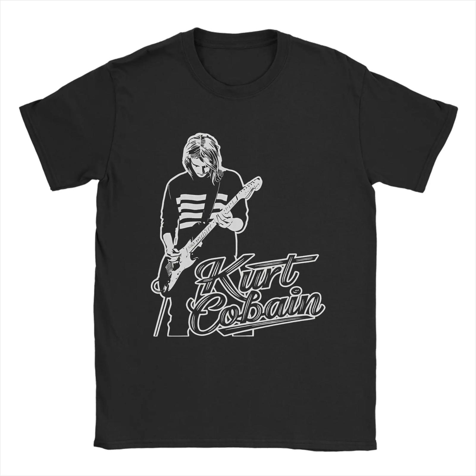 Nirvana Grunge Гранж Группа Футболка с принтом Уличная одежда Винтаж Y2K Мужская [S-6XL] L