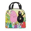 Custom Barbapapa Insulated Lunch Bag for Women Leakproof Cartoon Animated Film Cooler Thermal Bento Box Office Picnic Travel