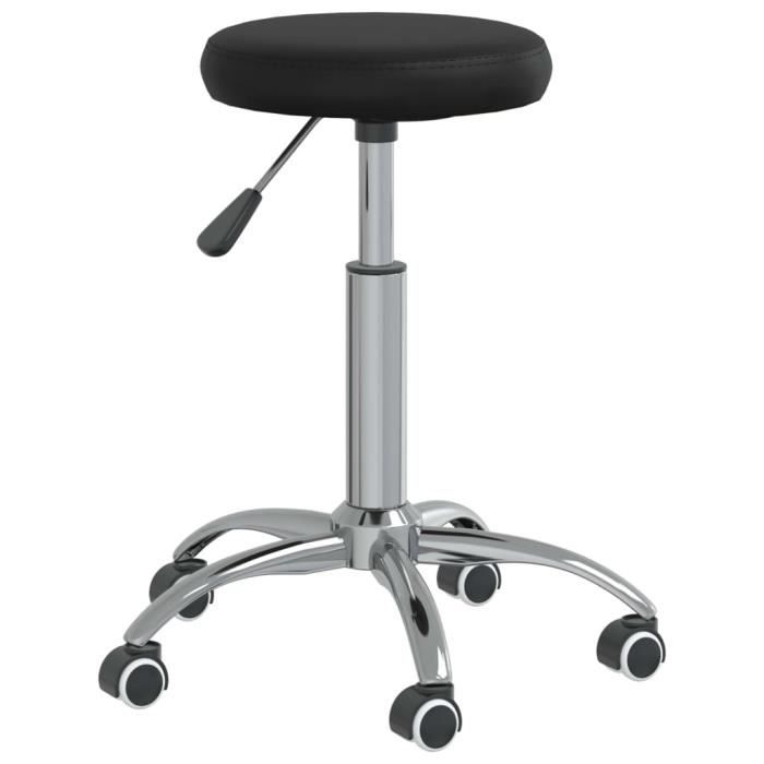 VidaXL Tabouret de massage Similicuir Noir