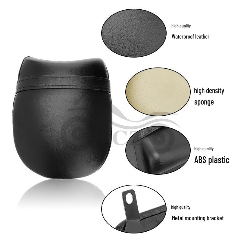 Black Leather Rear Seat Cushion for Victory Judge 2003-2017 Motorcycle