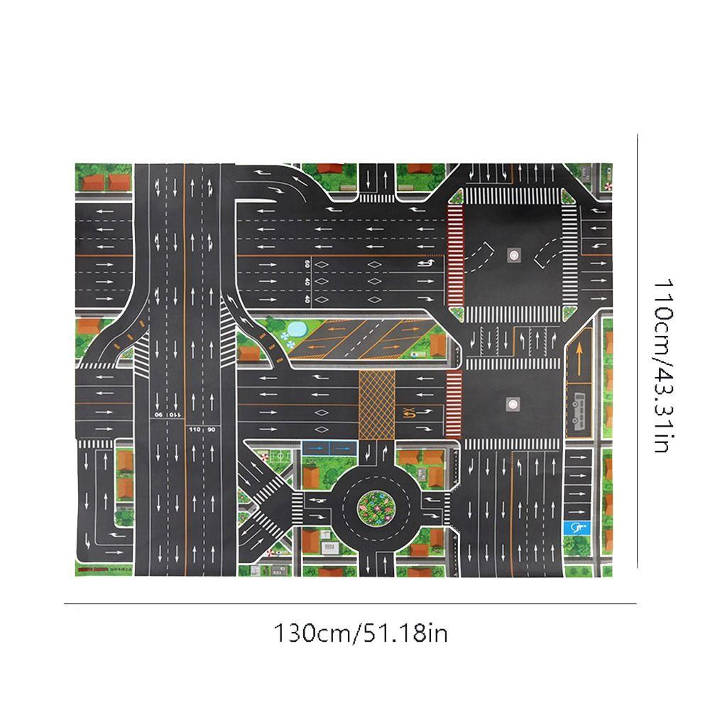 Mats Road Carpet Playmat City Parking Lot Roadmap Climbing Mats Toys DIY Traffic Road Signs