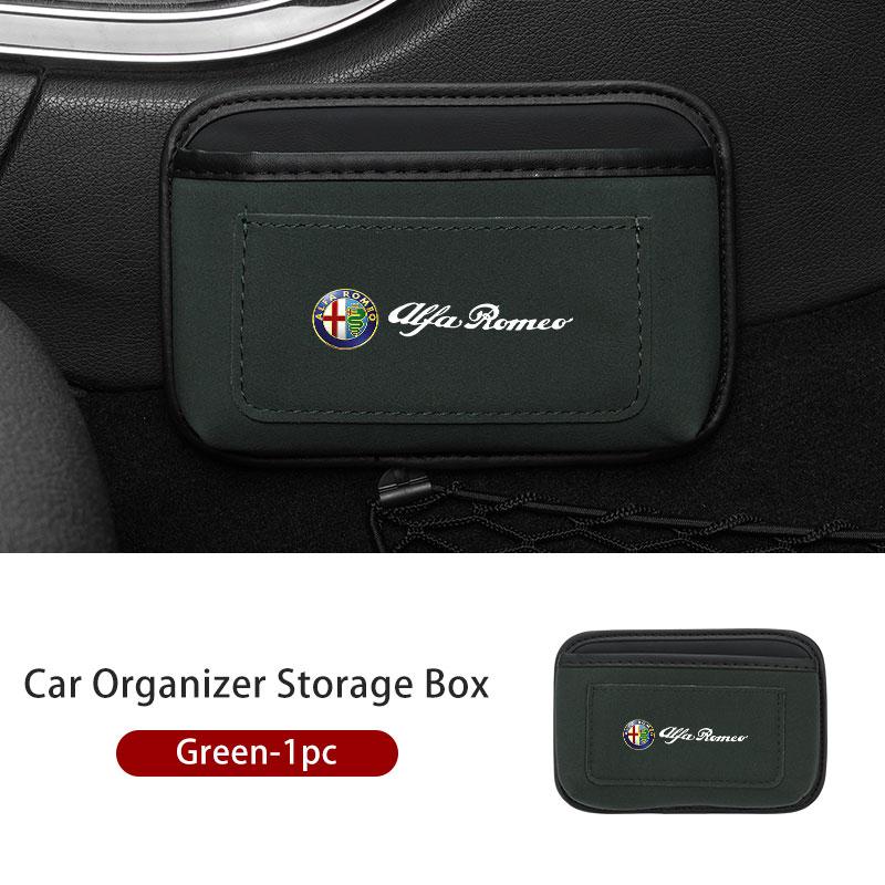 Self Adhesive Car Side Door Storage Pocket Sticky Organizer Bag For Alfa Romeo Giulietta GT 159 147 156 Mito Brera Giulia Spider kjn456