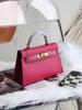 Candy Color Kelly Bag: Fashionable European & American Women's Handbag, High-End Single Shoulder or Crossbody Purse