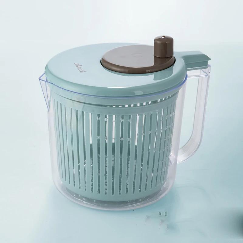 Kitchen Salad Spinner and Strainer Vegetable Dehydrator with Dishwashing Function Flour Sifter for Baking Household Kitchen Tool