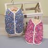 Puppy Luxury Floral Vest Dog Jacket Small Dogs Winter Fleece Pet Clothing Dog Sweater XGMY05