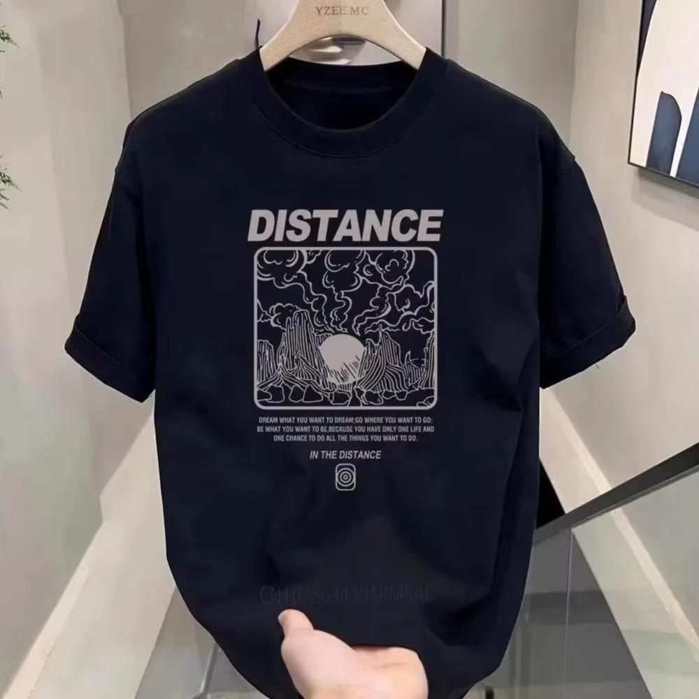 New European And American Style Printed Comfortable And Breathable Round Neck Pure Cotton Tshirt Suitable For Both Unisex And Unisex