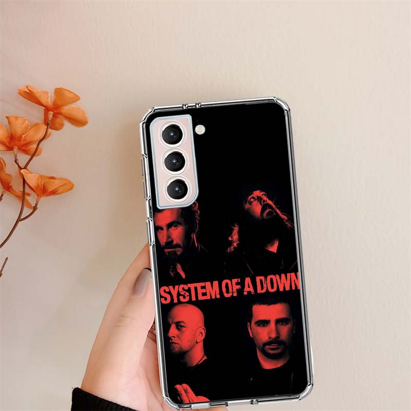 System Of A Down Phone Case For Samsung S24 S25Edge Galaxy S22 S25 Ultra S21 S23 FE S20 S10 Plus S10E Cover Shell Coque Clear Si