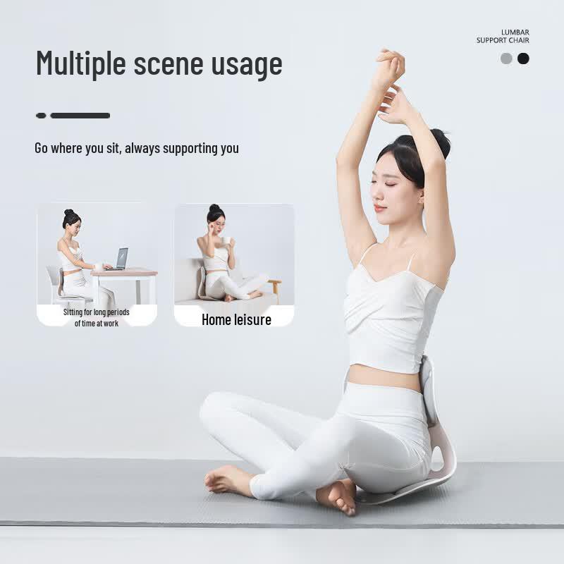SC04 Ergonomisches beheizbares Massage-Lenden- und Sitzkissen CN-Stecker (Adapter enthalten)