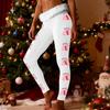 Women's Fashion Casual Fleece-Lined Patchwork Print Straight-Leg Pants