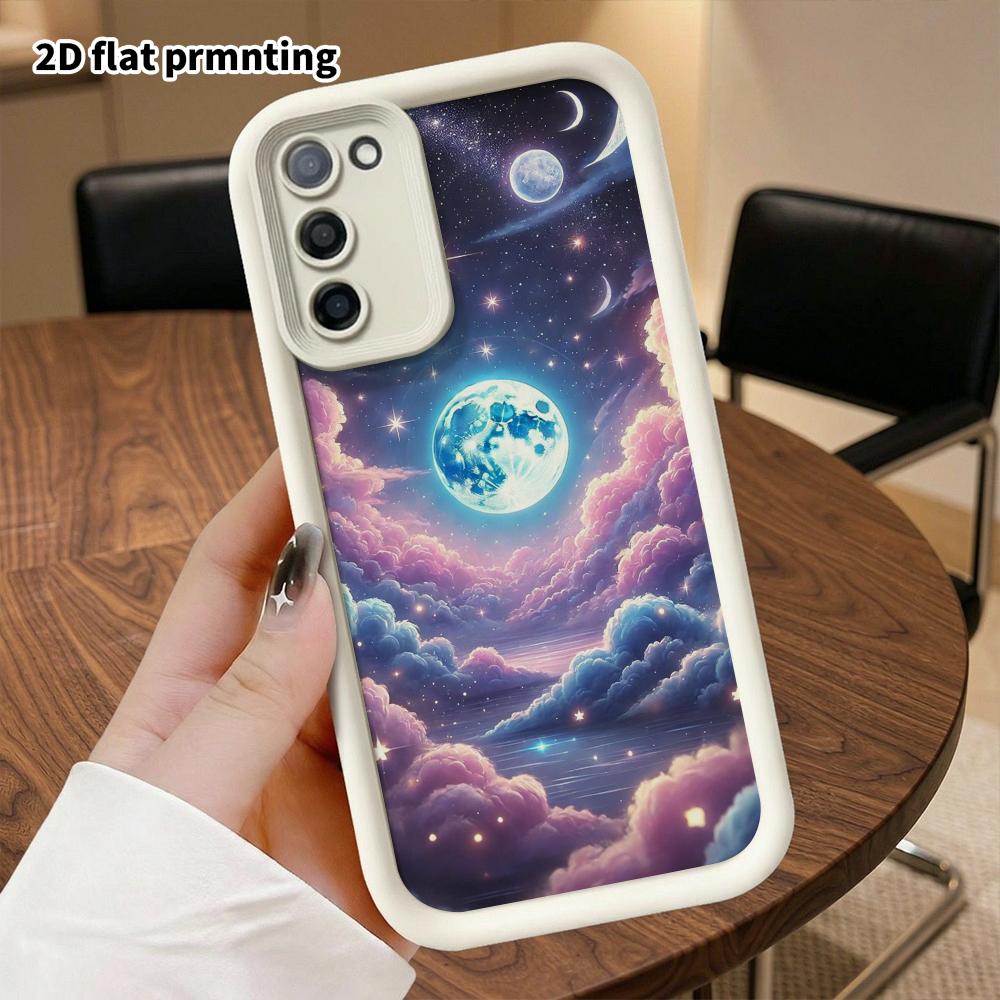 Phone Case: 2D Flat Samsung Galaxy A34 A35 M05 M06 S20 S22 S21 FE Plus 5G Protective Case, Starry Night Sky, Perfect Christmas and Halloween Holiday G