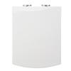 Square Toilet Seat PP Thick Quiet Close Toilet Lid Modern Bathroom Accessory for Home Comfort