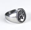 Vintage Punk Gothic Heart Ring Stainless Steel Jewelry for Women Men Unisex Fashion Accessory