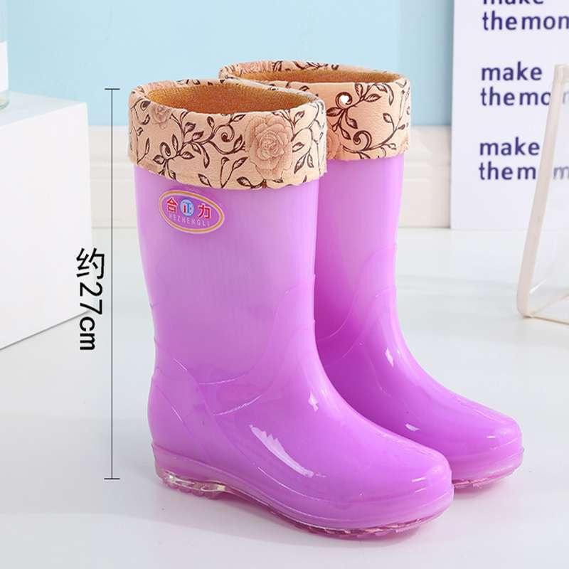 Gelee transparente Regenstiefel Wasserstiefel Regenschuhe Damen Sommer Regentage Arbeit schnelltrocknende Gummischuhe abriebfest Küche hoch wasserdicht s