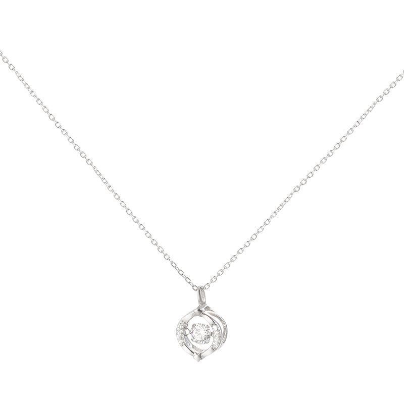 Round Crystal Shining Circle Necklace For Women Wedding Jewelry Minimalism Girls Neck Chokers