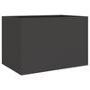 Plant Pot Black 62x47x46 cm Steel
