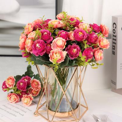 Artificial Flowers 9 Roses 30 Cm Silk Flower Wedding Scene Arrangement Flowers Living Room Desk Home Decoration