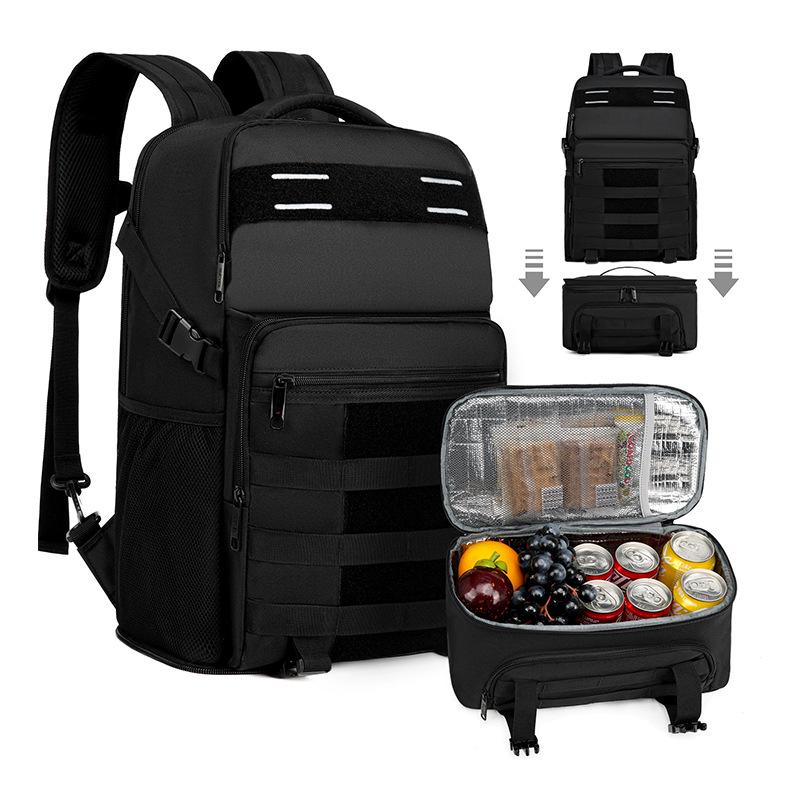 

Waterproof Outdoor Backpack with Insulated Compartment - Fits 15.6in Laptop, Lightweight, Large Capacity for School & Casual Use чёрный