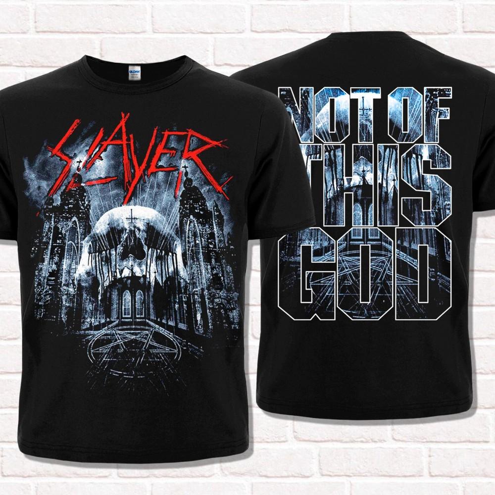 

Slayer T-Shirt, Not Of This God. Thrash Metal. Heavy Metal. World Painted Blood. S