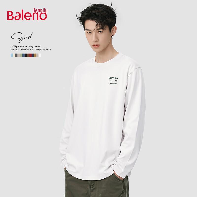 Baleno Men s Pure Cotton Long-Sleeve Graphic T-Shirt XL