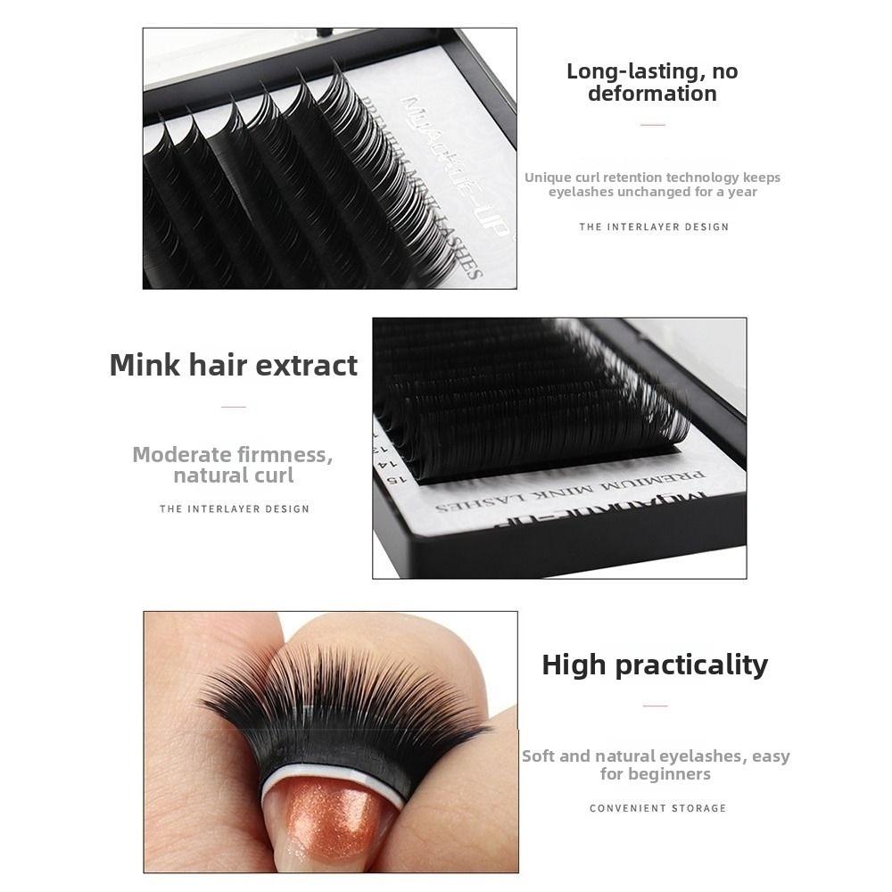 Volume Individual Lashes 0.05/0.07 Thickness Mink Eyelash Classic Lash for Eyelash Extensions