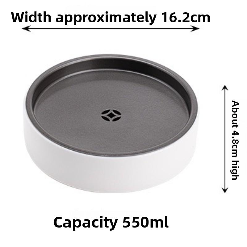 Wood Ash Pot Bearing Tray Small Tea Table Tea Pot Bearing Retro Ceramic Dry Foam Tray Home Water Storage Japanese Tea Tray