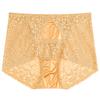 Big Size Lady Summer New Style Sexy Lace Comfortable Hollow Out Without Mark Bag Buttock Briefs