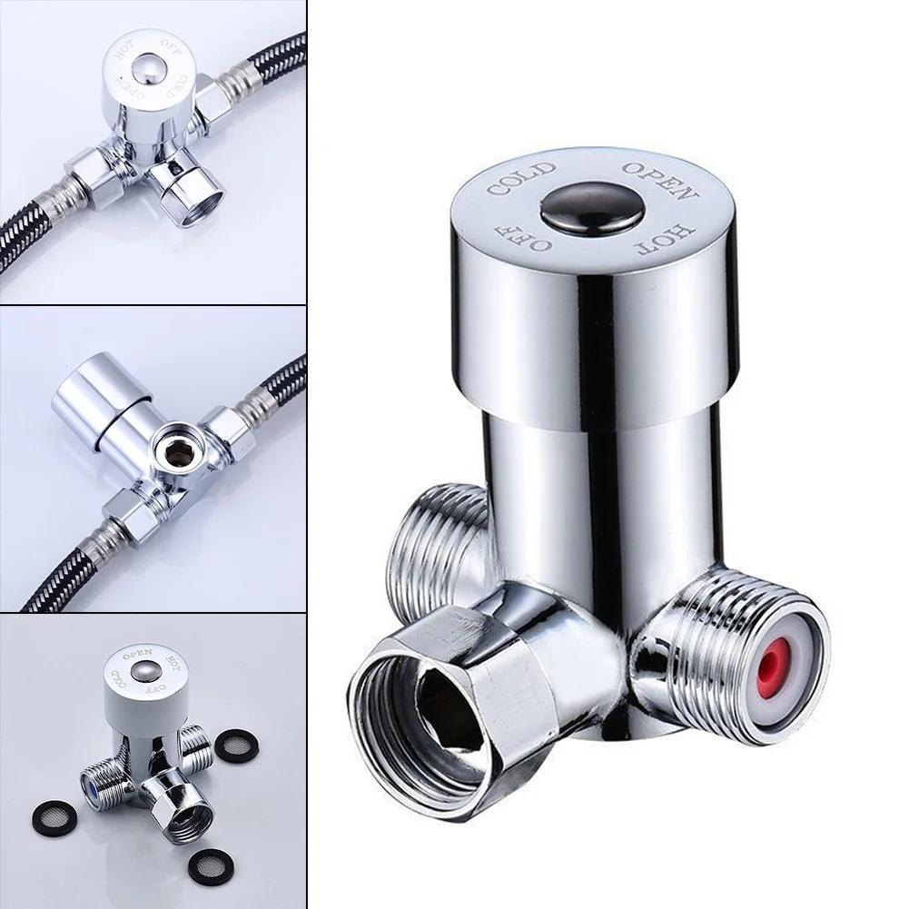 Automatisches Wasserhahnventil Einstellbares Temperaturventil für Badezimmervaschtische Mischt Wasser effizient Verlängerte Lebensdauer