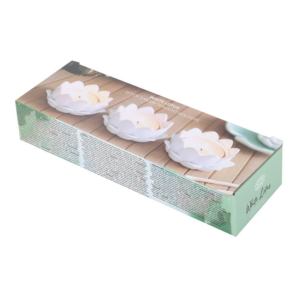 Something Different Lotus Tealight Holder (Pack of 3)