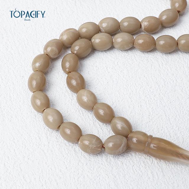 Palestina 45-korálkový ruční modlitební růženec - Islámské chválicí korálky