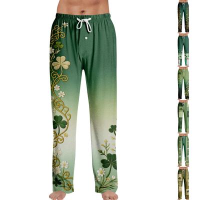 Men's St. Patrick's Day Print Home Sleep Pants
