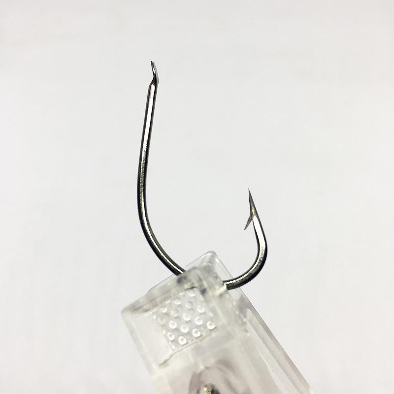 Sea Fishing Hooks: 100-Pack Fine Steel Marushi Hooks with Barbs, High-Carbon Steel, Sizes 3#-36, Long Handle.