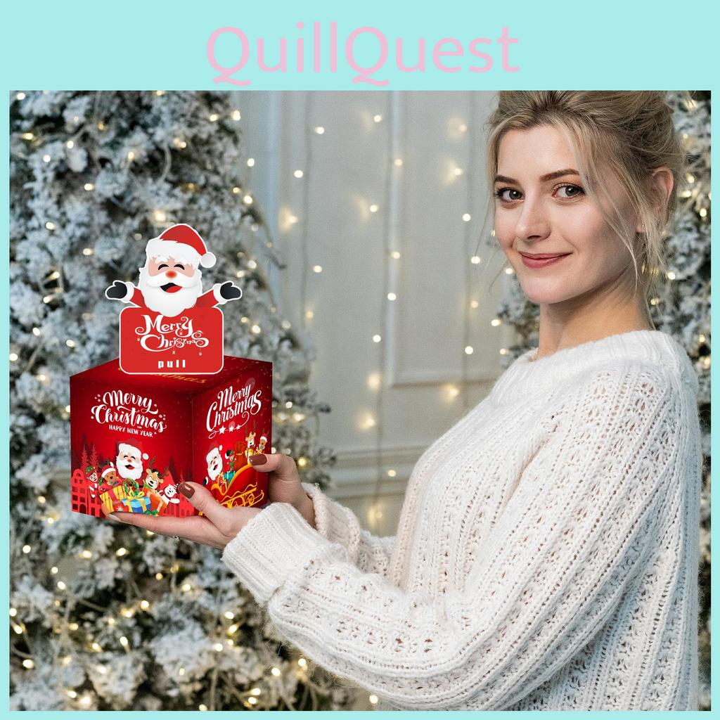 Christmas Surprise Gift Box With Santa Decor For Festive Events Exchange Gift