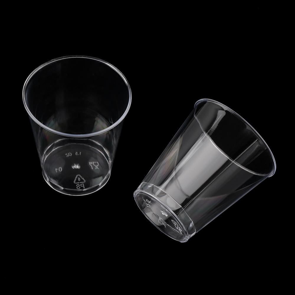 50/90ml Round Mousse Cups Dessert Cups Reusable Shot Drinks Glasses Pudding Cups Disposable Cupcake Dessert Cups Kitchen Supply