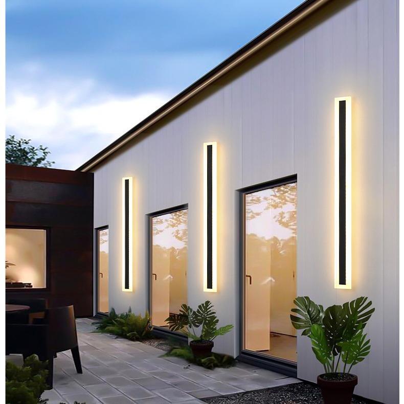 Nordic Style Linear 110/220V 11W LED IP65 Aluminum Alloy Outdoor Waterproof Garden Porch Wall Light Fixture